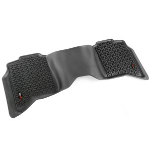 Ram 3500 Floor Liners - Rear - Rugged Ridge - All Terrain - Black - `11-`17